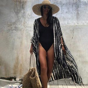 Chelsey Belted Kimono Swim Cover Up Lace My Love